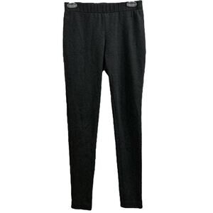 Cremieux Dark Gray Thick Back-Seam Leggings Soft Basic Small Cozy Layer Daniel